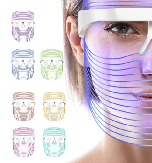 GlowNest 7-Color LED Light Therapy Mask | Red & Blue Light Facial Treatment
